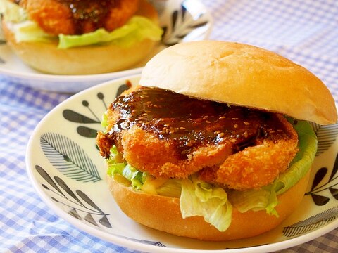 手作り♪チキンカツバーガー♪